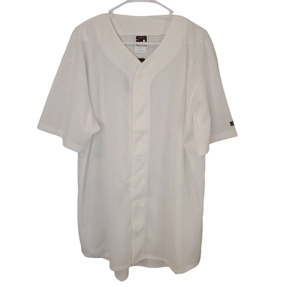 Southern Athletic Adult's Jersey Size XL White Mesh Breathable Plain Casual